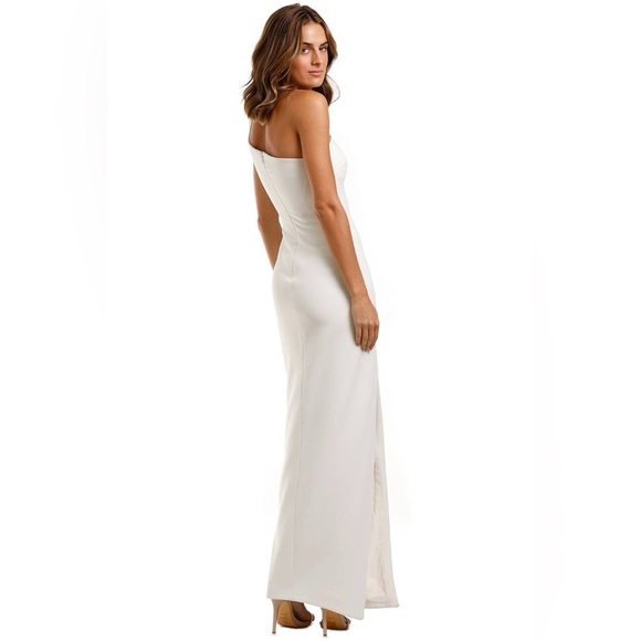 Likely NYC Maxson Maxi Gown Dress Ivory White Sz 6 Bridal Rehearsal Prom Formal - Picture 10 of 16